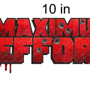 Deadpool Maximum Effort 10 inch Sticker