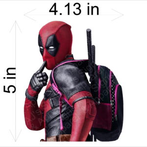 Deadpool Pink Backpack Sticker