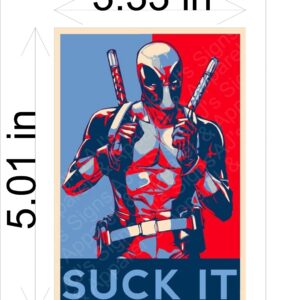 Deadpool Suck It Sticker