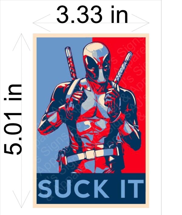 Deadpool Suck It Sticker