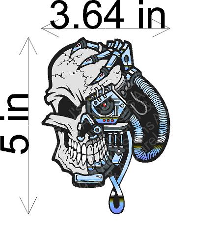 Borg Skull Sticker