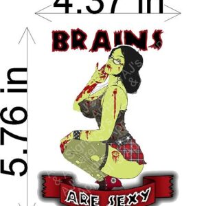Brains Are Sexy Zombie Sticker