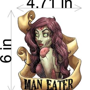 Man Eater Zombie Sticker