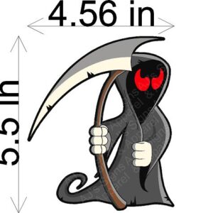 Grim Reaper Funny Sticker