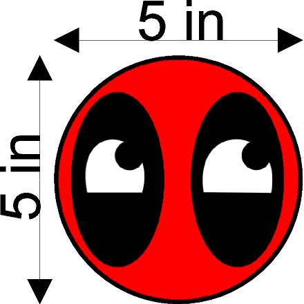 Deadpool Eyes Sticker