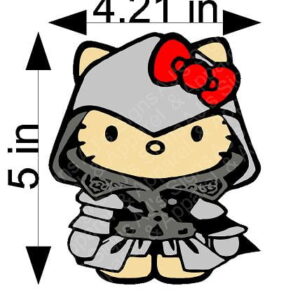 Assassins Creed Hello Kitty Sticker
