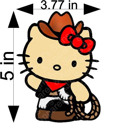 Cowboy Hello Kitty Sticker