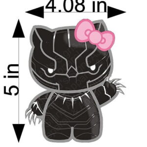 Black Panther Hello Kitty Sticker