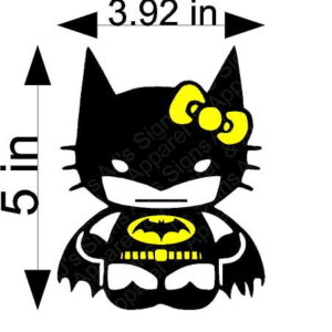 Batman Hello Kitty Sticker