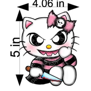 Evil Hello Kitty Sticker