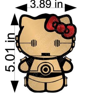 C3PO Hello Kitty Sticker