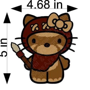 Ewok Hello Kitty Sticker