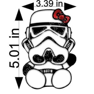 New Storm Trooper Hello Kitty Sticker