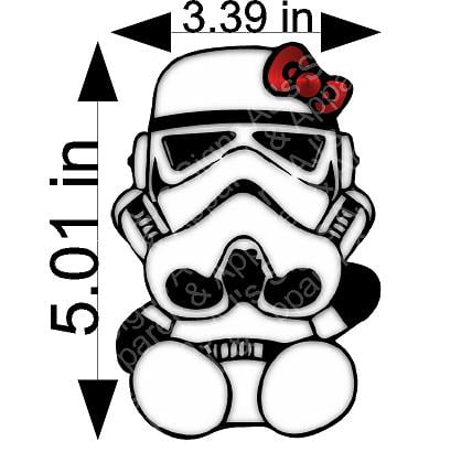New Storm Trooper Hello Kitty Sticker
