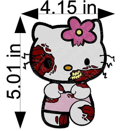 Zombie Hello Kitty Sticker