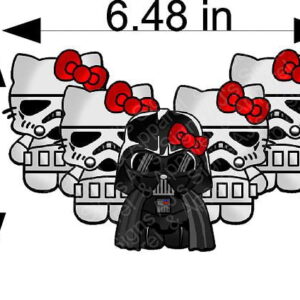 Darth Vader and Gang Hello Kitty Sticker