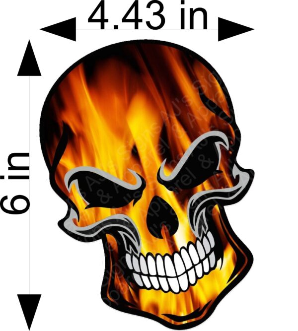 Fire Skull Sticker