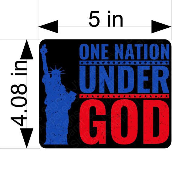 One Nation Under God Sticker