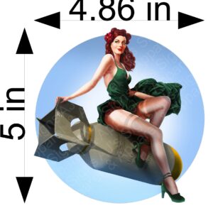 Red Head Bombshell Pin up