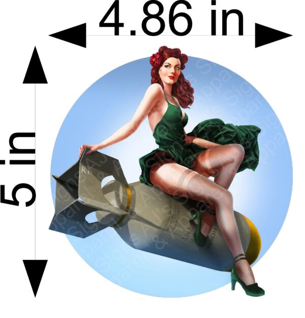 Red Head Bombshell Pin up