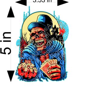 Skull Gambler Sticker