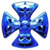 Maltese Cross Skull - Vinyl Sticker - Auto, Wall, Laptop, Cell, Truck Sticker, Windows, notebooks. Many Sizes to Choose From. - Image 2