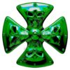 Maltese Cross Skull - Vinyl Sticker - Auto, Wall, Laptop, Cell, Truck Sticker, Windows, notebooks. Many Sizes to Choose From. - Image 3