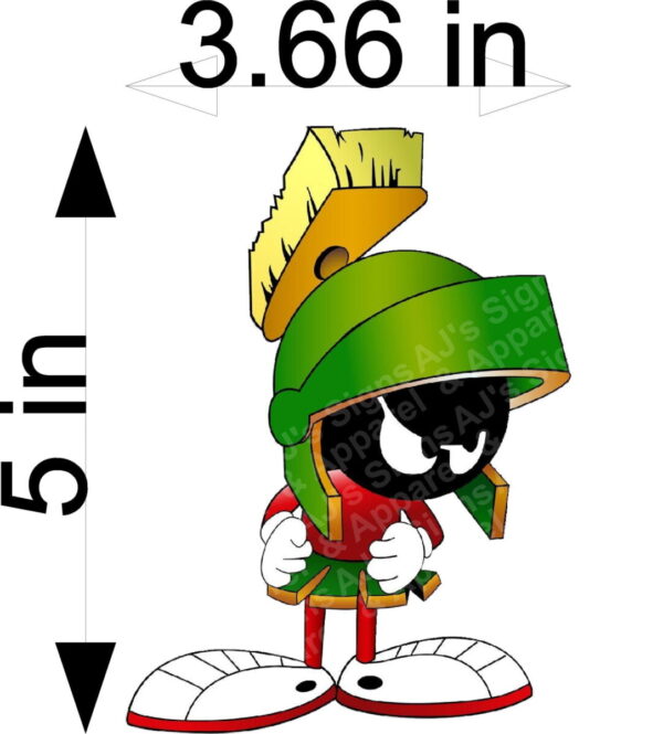 Marvin the Martian Angry Vinyl Sticker Decal