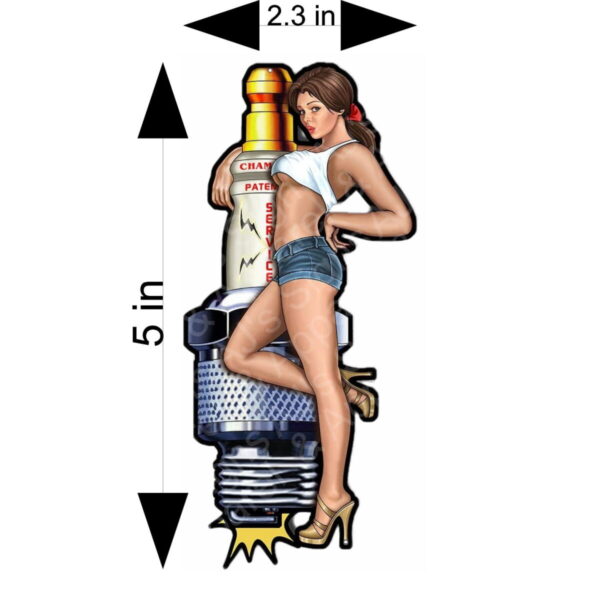 Champion Pinup ver2 Vinyl Sticker Decal