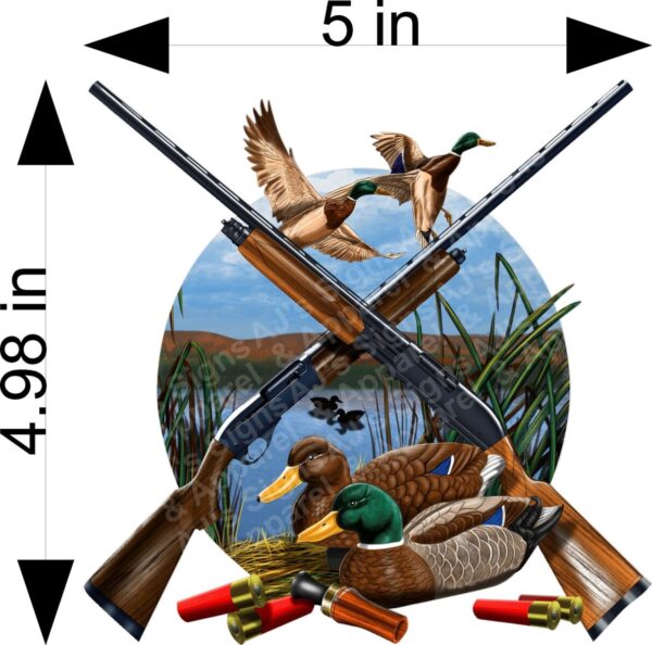 Duck and Guns Vinyl Sticker Decal