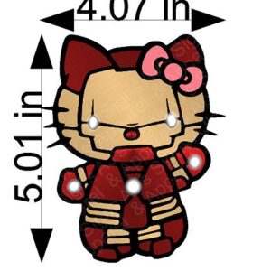 Iron Man Hello Kitty Vinyl Sticker