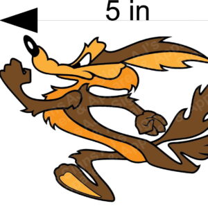 Wile E Coyote (Running Left) Vinyl Sticker Decal
