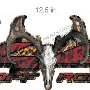 4 x 4 Buck Blaze 12.5" x 6.09" Vinyl Sticker Decal Cars Trucks Vans Walls Laptop