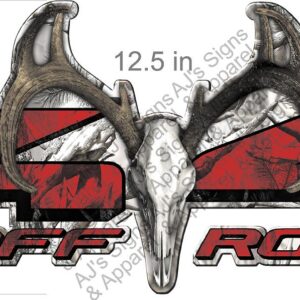 4 x 4 Buck Snow 12.5" x 6.09" Vinyl Sticker Decal Cars Trucks Vans Walls Laptop